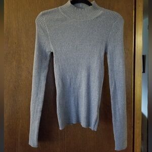 Gray Ribbed Women's Sweater